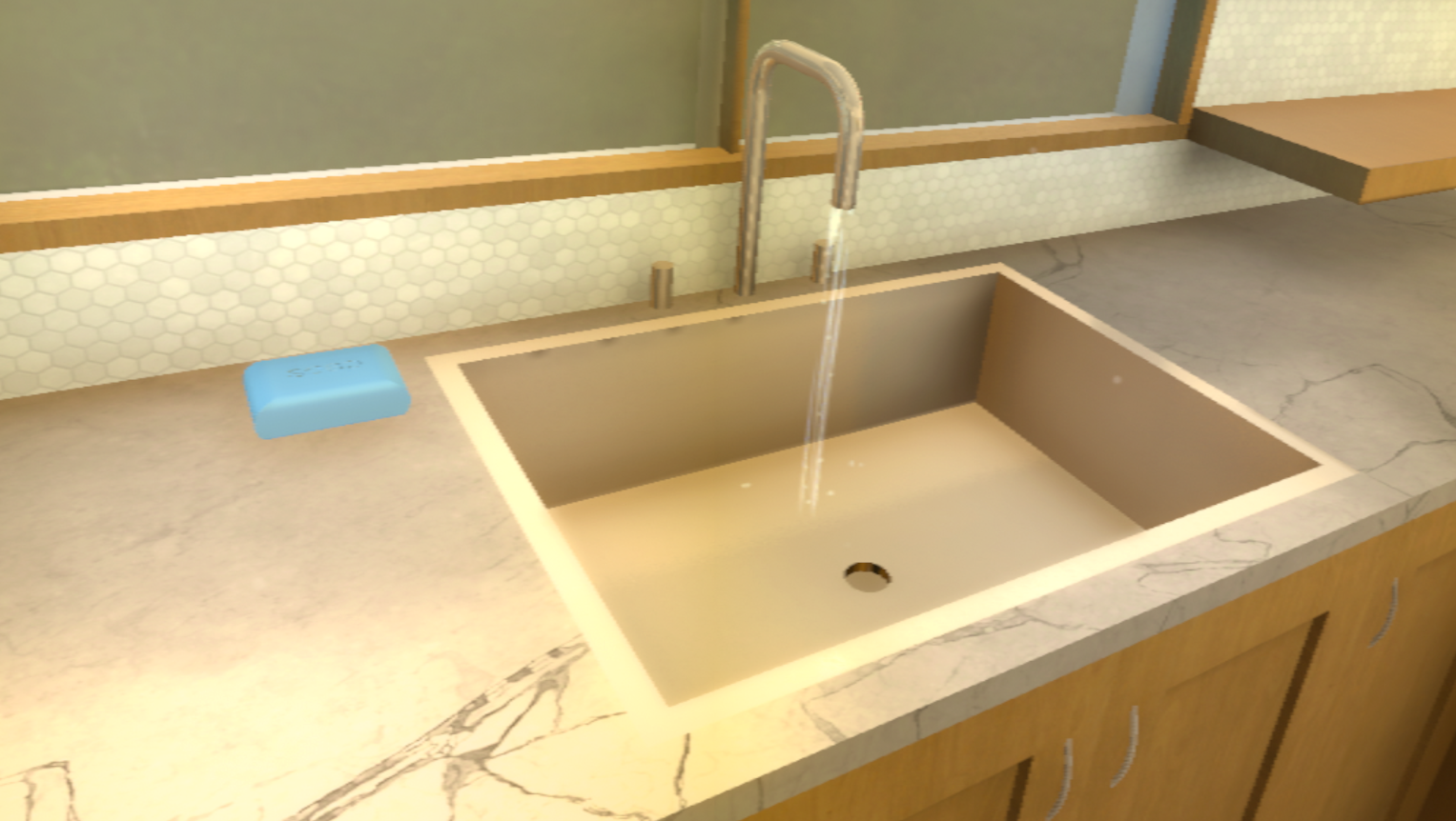 VR Pizza Making Simulator: Sink